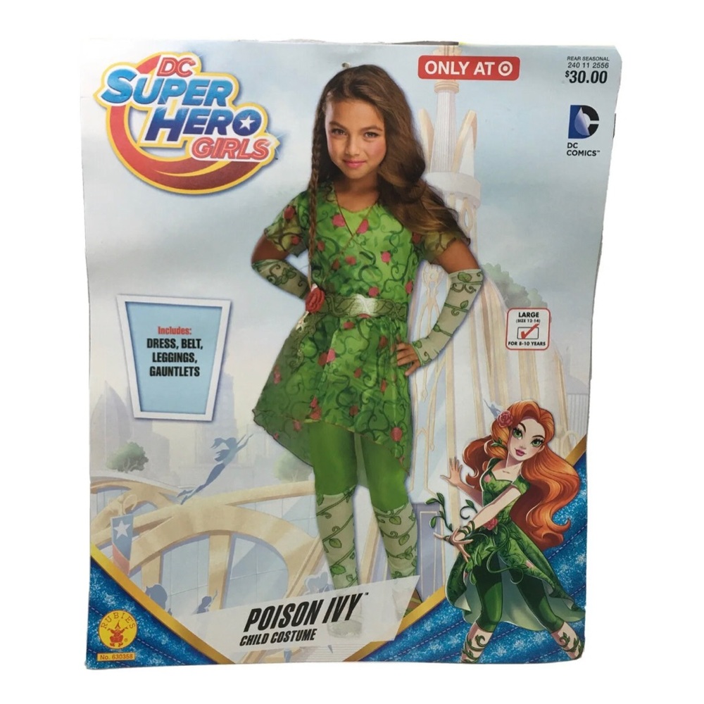 Girls Poison Ivy costume DC Superhero Girls